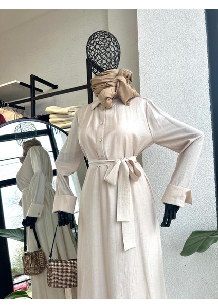 Moda Ala Uzun Takım Krem