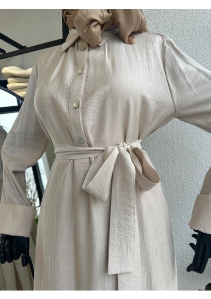 Moda Ala Uzun Takım Krem