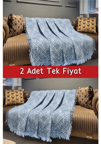 Ikili Set Dokuma Koltuk Örtüsü Seti 170X220CM