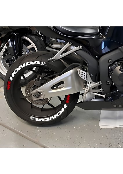 Honda Lastik Yazısı 31MM Büyük Boy Araç Lastik Stikeri Tüm Lastik Yanaklarına Uyumlu 8ADET