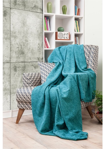 Koltuk Örtüsü | Çekyat Örtüsü | Koltuk Şalı 175X215 Jakar Kaymaz Koltuk Örtüsü| Turkuaz