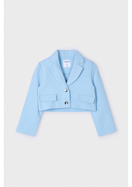 Düğmeli Uzun Kollu Yakalı Çift Cepli Özel Gün Davet Doğum Günü Bayramlık Kız Çocuk Ceket fiyatları