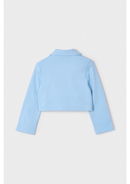 Düğmeli Uzun Kollu Yakalı Çift Cepli Özel Gün Davet Doğum Günü Bayramlık Kız Çocuk Ceket modelleri