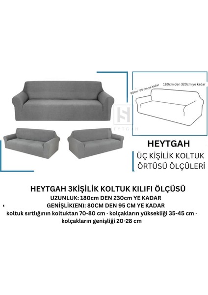 Dokuma Jakar Tek 3lü Koltuk Örtüsü Koltuk Kanepe Çekyat Kılıfı Çubuk Desen Esnekli Antirasit