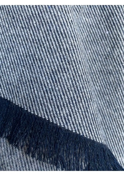 Lüks Pamuklu 240X150 cm Lacivert Koltuk Örtüsü Koltuk Şalı Çift Taraflı Kaymaz modelleri