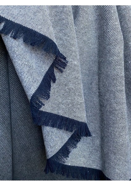 Lüks Pamuklu 240X150 cm Lacivert Koltuk Örtüsü Koltuk Şalı Çift Taraflı Kaymaz fırsatları