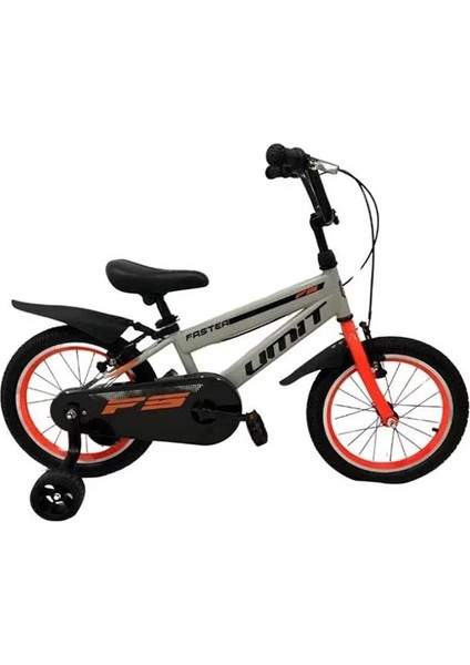 Faster 16 Jant 1621 V Çocuk Bisikleti Gri Kırmızı