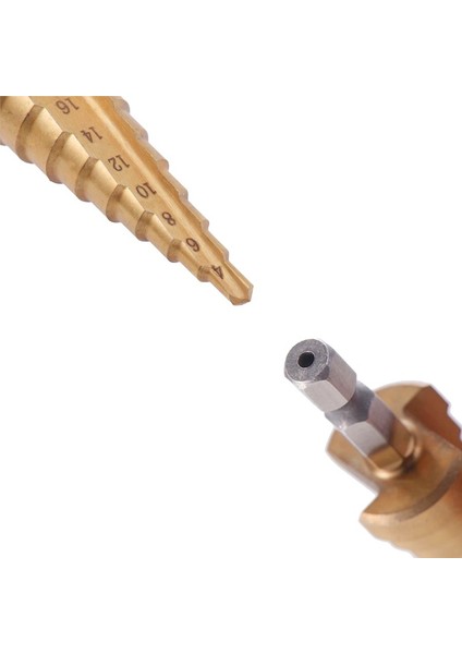 4-12 Adım Matkap Ucu 3-12MM 4-12MM 4-20MM 4-32MM Hss Düz Oluk Titanyum Kaplamalı Ahşap Metal Delik Kesici Sondaj Elektrikli Alet Takımı (Yurt Dışından)
