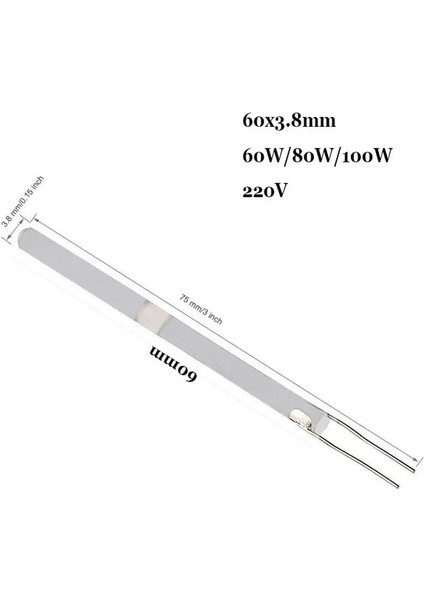 1PC-60W Kısa Tel Seramik 220V 80W 60W 100W Ayarlanabilir Sıcaklık Havya Isıtıcı Dahili Isıtma Elemanı 908 908S Lehim Araçları (Yurt Dışından) fırsatları