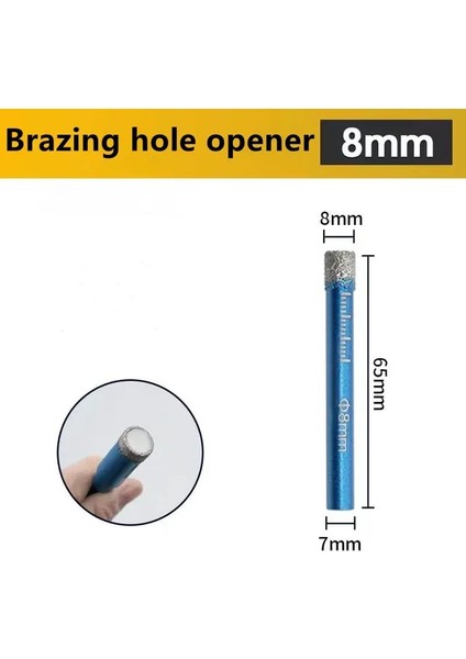 8mm 6mm 8mm 10MM 12MM 14MM 16MM Elmas Kaplı Matkap Ucu Kiremit Mermer Cam Seramik Delik Testere Matkap Elmas Karot Ucu Yemek Sondaj (Yurt Dışından)