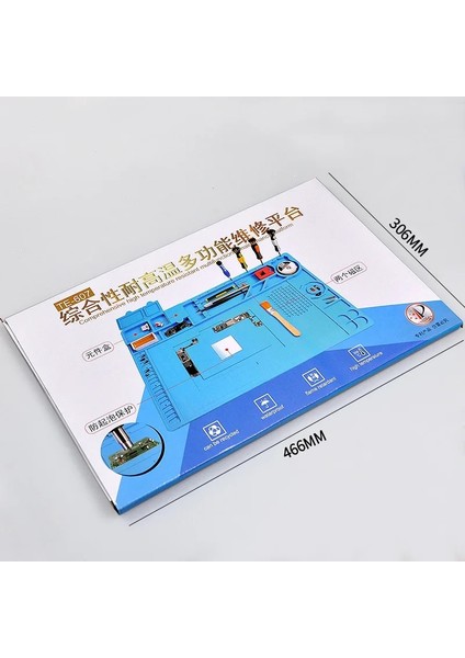 TE-609 210X330MM Antistatik Esd Lehimleme Mat Bga Rework Istasyonu Büyük Ipad Tamir Isı Yalıtım Mat Pad Küçük Silikon Mat Kalın Lehimleme (Yurt Dışından) fırsatları