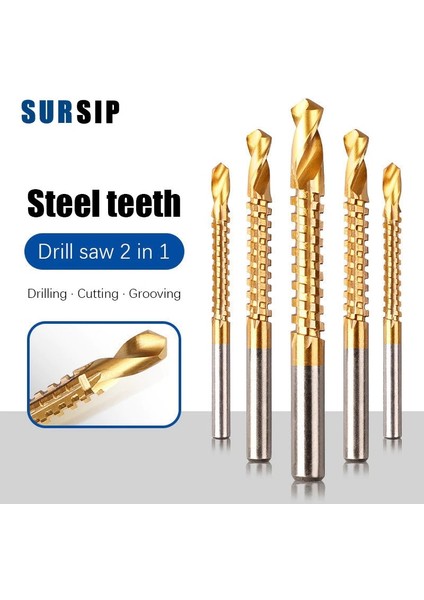 1 Adet 5 mm 1/3/6 Adet Kobalt Matkap Ucu Seti Büküm Matkap Ucu Seti Spiral Vida Metrik Kompozit Dokunun Matkap Ucu Dokunun Kesme Delme Parlatma (Yurt Dışından)