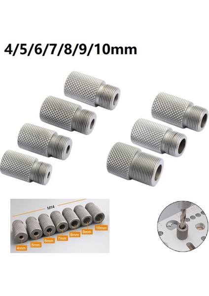 4mm 3 In 1 Çekirdek Matkap Kolu M14 4/5/6/7/8/8/9/10MM Ahşap Delme Kılavuzu Bulucu Raybalama Matkap Kolu Sondaj Kılavuzu Bulucu (Yurt Dışından) modelleri
