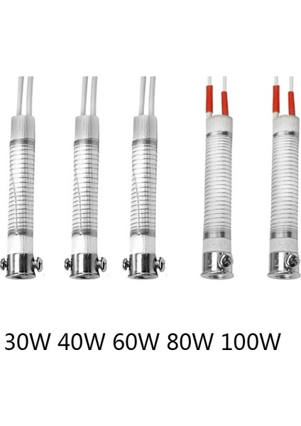 60W 220V Elektrikli Havya Isıtma Elemanı Yedek Çekirdek Kaynak Aracı 30W 40W 60W 80W 100W Havya Isıtma Elemanı (Yurt Dışından)