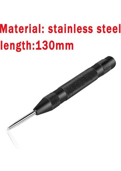 03 Otomatik Merkez Pim Zımbası Yaylı Işaretleme Başlangıç Delikleri Aracı Hss Merkezi Zımba Stator Delme Işaretleyici Ahşap Matkap Ucu (Yurt Dışından)