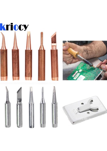 Gösterildiği Gibi 5 Adet 900M-T Saf Bakır Havya Ucu Kurşunsuz Lehim Ipuçları Kaynak Kafası Bga Lehimleme Araçları Markalama Demir (Yurt Dışından) indirimleri