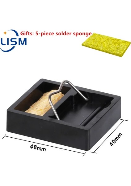 F 5 Adet Sünger Lısm Taşınabilir Havya Standı Tutucu Havya Teneke Standı ile Kaynak Temizleme Süngeri Elektrikli Havya Aksesuarları (Yurt Dışından)