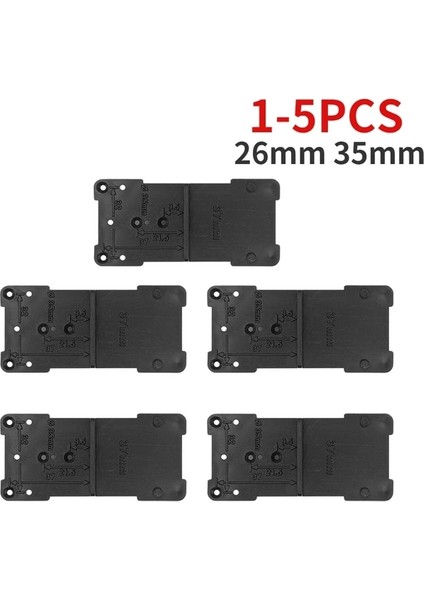 Siyah 26MM 35MM 4 Adet 1-5 Adet 26MM 35MM Menteşe Deliği Delme Kılavuzu 35MM 40MM Menteşe Kurulum Jig Kapı Dolap Menteşe Deliği Bulucu Ağaç Işleme Aleti (Yurt Dışından)