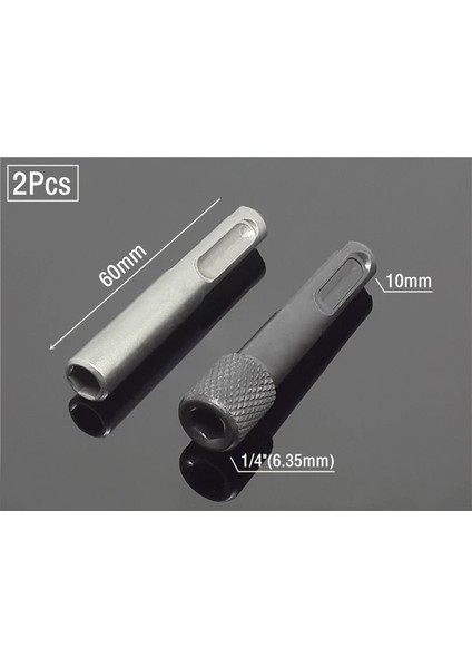 Hex 2 Adet-B 1/4 "3/8" 1/2 "sds Plus Soket Sürücü Matkap Hızlı Değişim Hex Uzatma Adaptörleri Konektörü Darbeli Delme Ucu Somun Darbe Kafa Aracı (Yurt Dışından)