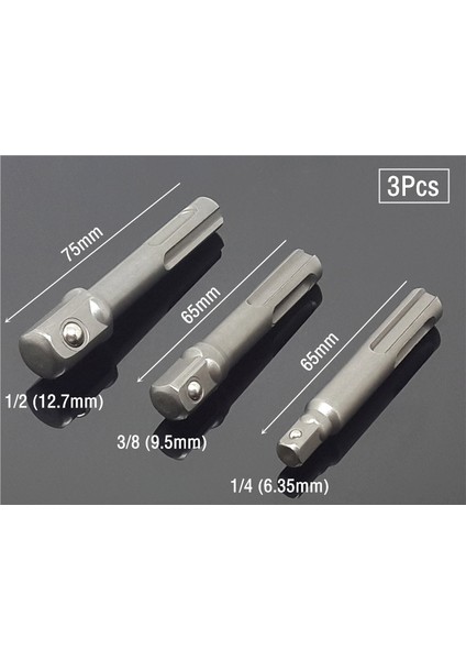 Hex 2 Adet-B 1/4 "3/8" 1/2 "sds Plus Soket Sürücü Matkap Hızlı Değişim Hex Uzatma Adaptörleri Konektörü Darbeli Delme Ucu Somun Darbe Kafa Aracı (Yurt Dışından) modelleri