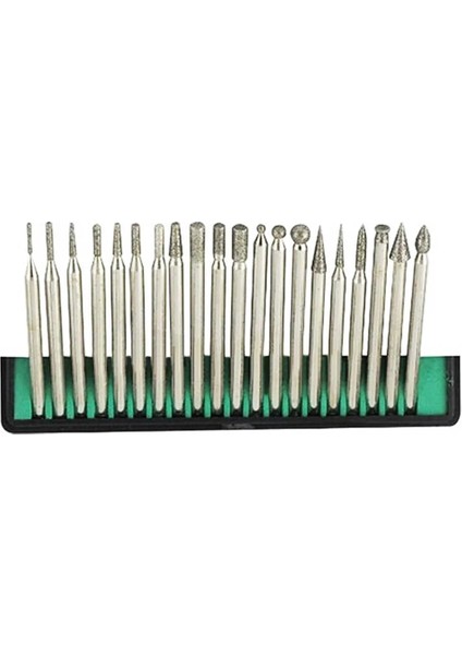 2.35MM 20 Adet 3mm Elmas Noktası Çapak Uçları Kafa Dremel Aksesuarları Shank Taşlama Iğnesi Oyma Parlatma Seti Monte Mini Matkap Aracı (Yurt Dışından)