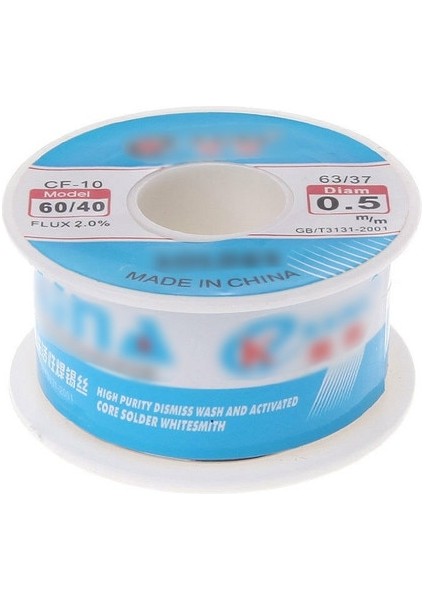 0.5mm 1 Adet Lehim Teli 100G 60/40 Kaliteli Kalay Kurşun Lehimleme Kaynak Akısı 2.0% Iyi Lehimlenebilir Yeni Pratik Dayanıklı (Yurt Dışından)