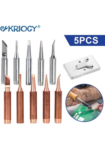 Gösterildiği Gibi 5 Adet Saf Bakır Kurşunsuz 900M-T-K Havya Ucu Havya Ucu Lehimleme Rework Istasyonu Lehimleme Araçları (Yurt Dışından) fiyatları