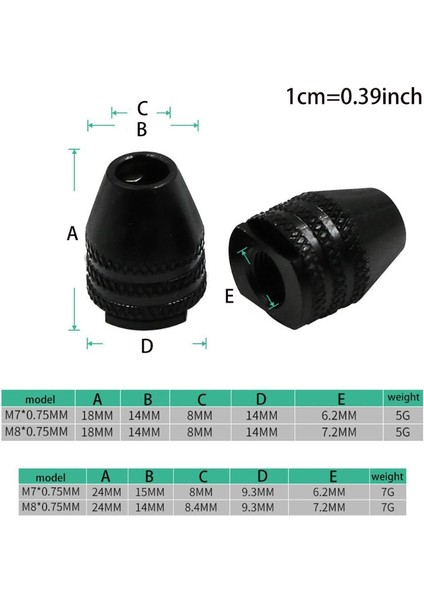 1.8 cm M8 Çok Fonksiyonlu M7/m8 Anahtarsız Matkap Chuck Döner Aracı 4 Tip Isteğe Bağlı Aynalar Dropshipping (Yurt Dışından) fiyatları