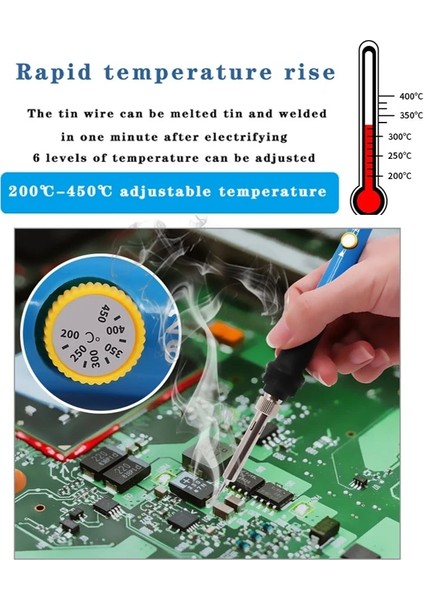 Turuncu 60W, Ab Timostention Ayarlanabilir Sıcaklık 220 V Ab Ev Elektrikli Havya Elektronik Tamir Kaynak Tabancası Aracı Marka Demir Ucu (Yurt Dışından) modelleri
