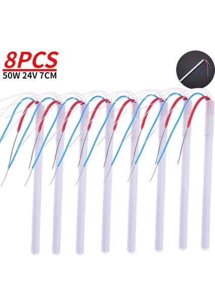 8 Adet Demir Isıtıcı 50W 24V Isıtma Elemanı 1322 Havya Seramik Isıtıcı Çekirdek 4 Telli Adaptör Havya Istasyonu Hakko Kaynaklar Için 936 937 702B (Yurt Dışından)