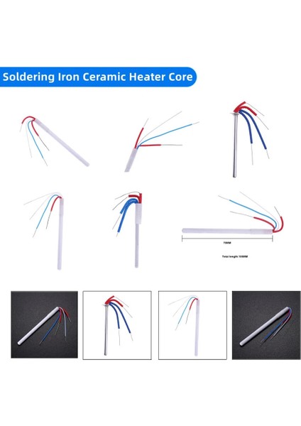 1322 50W 24V Isıtma Elemanı Havya Seramik Isıtıcı Çekirdek 4 Telli Adaptör Heatingtool Lehim Demir Istasyonu Için 936 937 (Yurt Dışından)