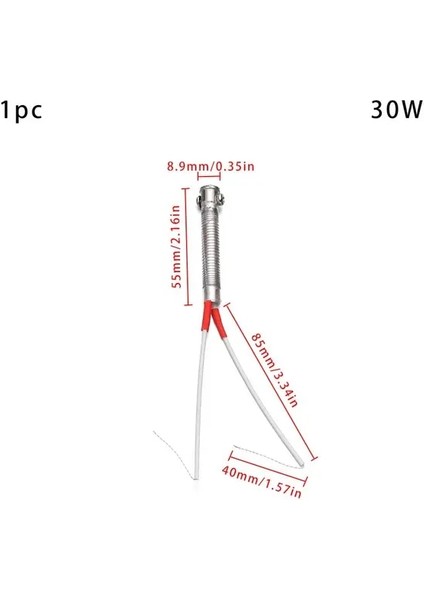1 ADET-30W Metal Işleme Aksesuarı Harici Isı Isıtma Elemanı Yedek Kaynak Aracı Kaynak Ekipmanları Havya Çekirdek (Yurt Dışından)