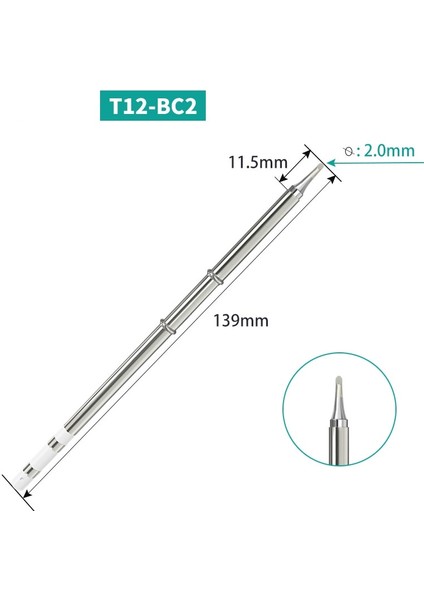 T12-I T12-I Bc2 Bc3 Ils J02 JL02 D24 T12 Serisi Hakko FX951 Dıy Lehimleme Istasyonu Kitleri Için Havya Ipuçları Değiştirin (Yurt Dışından)