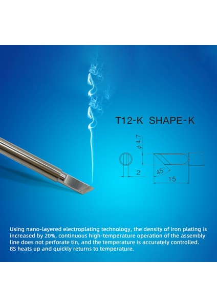 T12-ILS Quıcko T12 Havya Kafa Beyaz Lahana Havya Memesi T12 Havya Bıçak Saç Sıcak Çekirdek Memesi Rework Aracı (Yurt Dışından) indirimleri