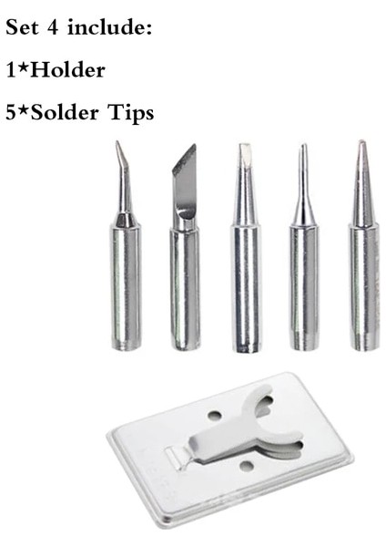 Set 4 Ab Mini Havya Sıcaklık Ayarlanabilir Elektrikli Havya Rework Istasyonu Kolu Isı Kalem Kaynak Onarım Araçları Kiti 60 W (Yurt Dışından)