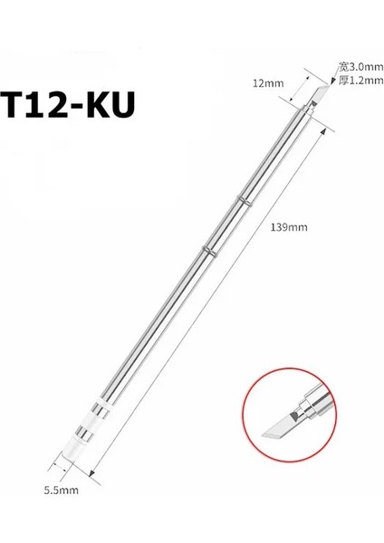 T12-KU T12 Havya Havya Ipuçlarıжало Для Паяльника Hakko FX951 Stc ve STM32 OLED Havya Istasyonu Elektrikli Havya (Yurt Dışından)