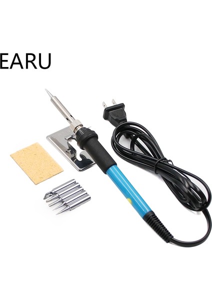 Aksesuar Setleri Abd Yeni Ayarlanabilir Sıcaklık Elektrikli Havya 220V 110V 60W Kaynak Lehim Rework Istasyonu Isı Kalemi 5 Adet Ipuçları Onarım Aracı (Yurt Dışından)