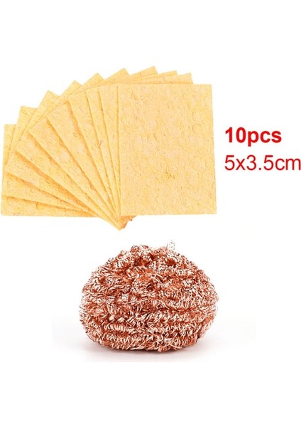 Set5 Havya Ucu Temizleme Topu Temizleyici Sünger Lehim Sökme Kaynak Demir Örgü Filtre Temizleme Memesi Ucu Metal Tel Teneke Sökücü (Yurt Dışından)