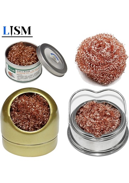 Stil 3 Lehim Sökme Havya Örgü Filtre Temizleme Memesi Ucu Metal Tel Stand Seti ile Temizleme Çelik Bilyalı Örgü Filtre Kalay Kaldır (Yurt Dışından)
