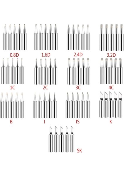 900M T Is 5 Adet 900M-T Bakır Havya Ipuçları Kaynak Lehim Araçları Kurşunsuz Kaynak Ipuçları Headb/t/ıs/k/1c/2c/3c/4c/0.8d/1.6d/2.4d/3.2d (Yurt Dışından)