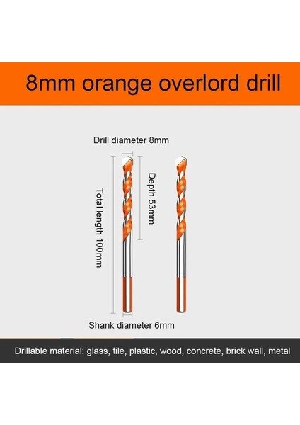 8mm 6-8mm Hreaded Üçgen Tungsten Çelik Duvar Karosu Beton Delme Ucu Ev Mermer Derebeyi Matkap El Elektrikli Matkap (Yurt Dışından) indirimleri
