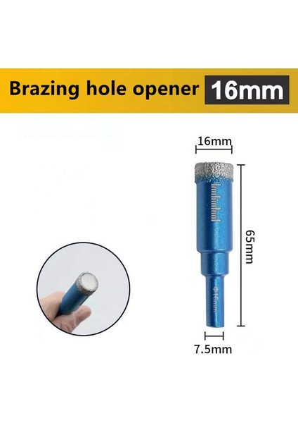 16MM 6mm 8mm 10MM 12MM 14MM 16MM Elmas Kaplı Matkap Ucu Kiremit Mermer Cam Seramik Delik Testere Matkap Elmas Karot Ucu Yemek Sondaj (Yurt Dışından)