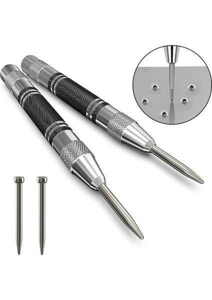 Sarı Otomatik Merkezi Punch Genel Ağaç Işleme Metal Matkap Ayarlanabilir Yaylı Otomatik Punch El Aletleri Metal Ahşap Cam Için (Yurt Dışından)