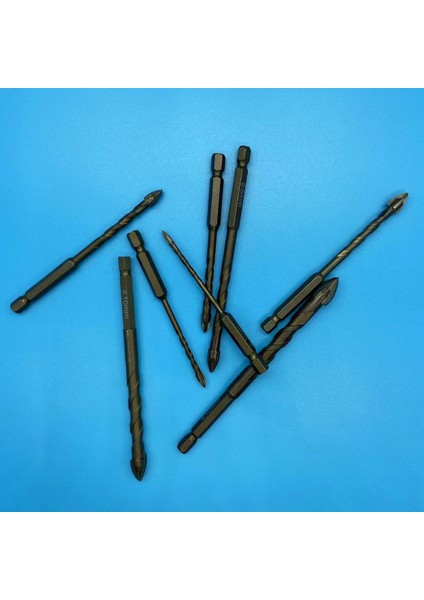 12MM 3-12MM Çapraz Altıgen Kiremit Matkap Uçları Seti Cam Seramik Beton Delik Açıcı Tuğla Sert Alaşım Üçgen Bit Araç Kiti (Yurt Dışından) fırsatları
