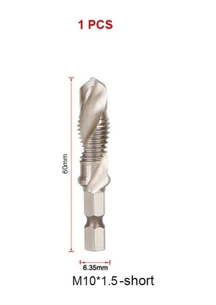 M10 S Gümüş El Dokunun Matkap Uçları Hss 4341 Vida Spiral Nokta Konu M3 M4 M5 M6 M8 M10 Metal Işleme Hex Shank Makine Kılavuzları Kiti Metrik Fiş (Yurt Dışından)