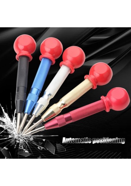 Yumruk 2 Adet Süper Güçlü Otomatik Merkez Yumruk Kerner Konumlandırma Yaylı Ayarlanabilir Işaretleyici Ahşap Cam Basın Dent Metal Matkap (Yurt Dışından) fırsatları