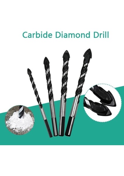 Siyah 10MM 3-12MM Tungsten Çelik Metal Alaşım Üçgen Matkap Uçları Seramik Duvar Cam Beton Delik Açıcı Siyah Kesici Tırnak Metal Matkap (Yurt Dışından)