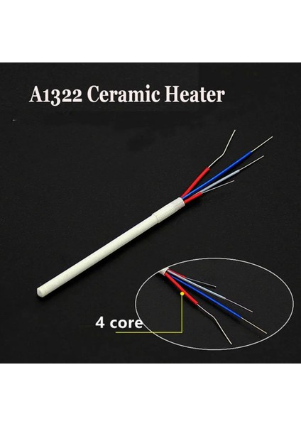 3 Adet Havya Parçaları 24V 60W Lehimleme Istasyonu Yedek Kaynak Ekipmanları Isıtma Elemanı A1322 Seramik Isıtıcı (Yurt Dışından)