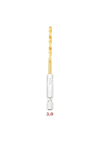 3mm Yeni Büküm Matkap Ucu Hss Yüksek Hız Çelik Titanyum Kaplamalı Matkap Ucu Seti 1/4hex Shank 1.5-6.5mm Altıgen Saplı Büküm Matkap Ağaç Işleme (Yurt Dışından)