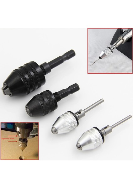 0.3-3.6mm Hex Siyah 1 Pc Hızlı Değişim Anahtarsız Matkap Ucu Chuck Hex Shank Adaptörü Dönüştürücü Aracı Üç Çeneli Chuck Elektrikli Öğütücü Matkap Chuck (Yurt Dışından) modelleri